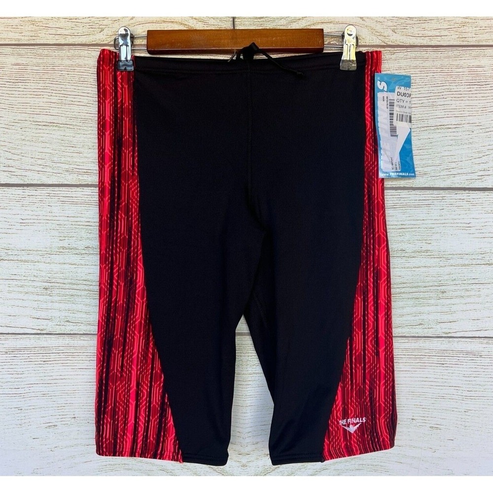 The Finals Swim Shorts Mens Size 38 Zircon GLD Red Jammer Swimsuit Shorts New